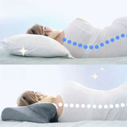 Comfort Contour Memory Foam Pillow – Supportive Sleep Pillow with Washable Cover