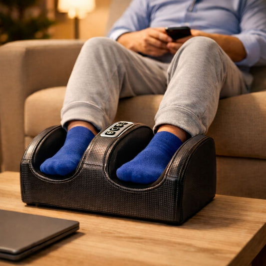 Foot & Calf Massage Device with Optional Warmth for Home Relaxation