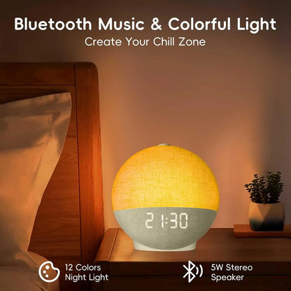 Sunrise Alarm Clock with White Noise & Gentle Wake-Up Light