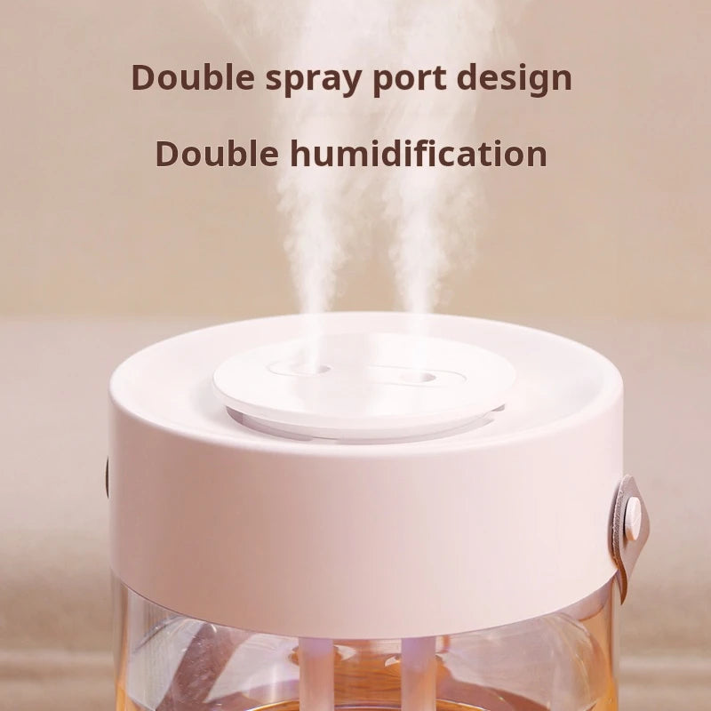 Humidifier for Dry Air Relief – Quiet 3L Double Spray Humidifier for Bedroom and Office