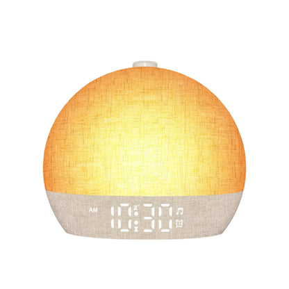 Sunrise Alarm Clock with Wake-Up Light & White Noise for Heavy Sleepers