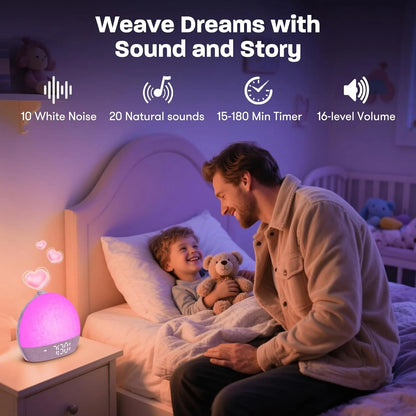 Sunrise Alarm Clock with Wake-Up Light & White Noise for Heavy Sleepers