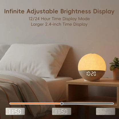 Sunrise Alarm Clock with White Noise & Gentle Wake-Up Light