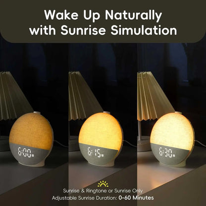 Sunrise Alarm Clock with White Noise & Gentle Wake-Up Light