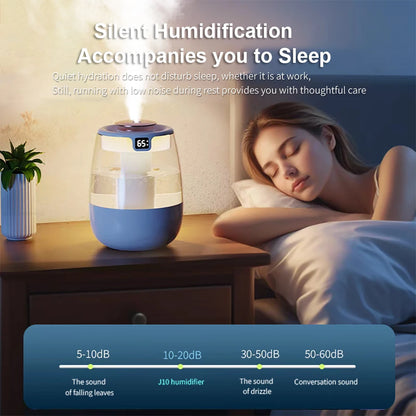Quiet Cool Mist Air Humidifier for Bedroom and Home – Double Spray Humidifier for Large Rooms