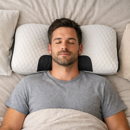 Contoured Comfort Sleep Pillow – Bed Pillow for Back & Side Sleepers