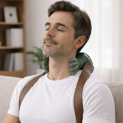 Wearable Neck & Shoulder Massager with Heat – Cordless Kneading Comfort Design