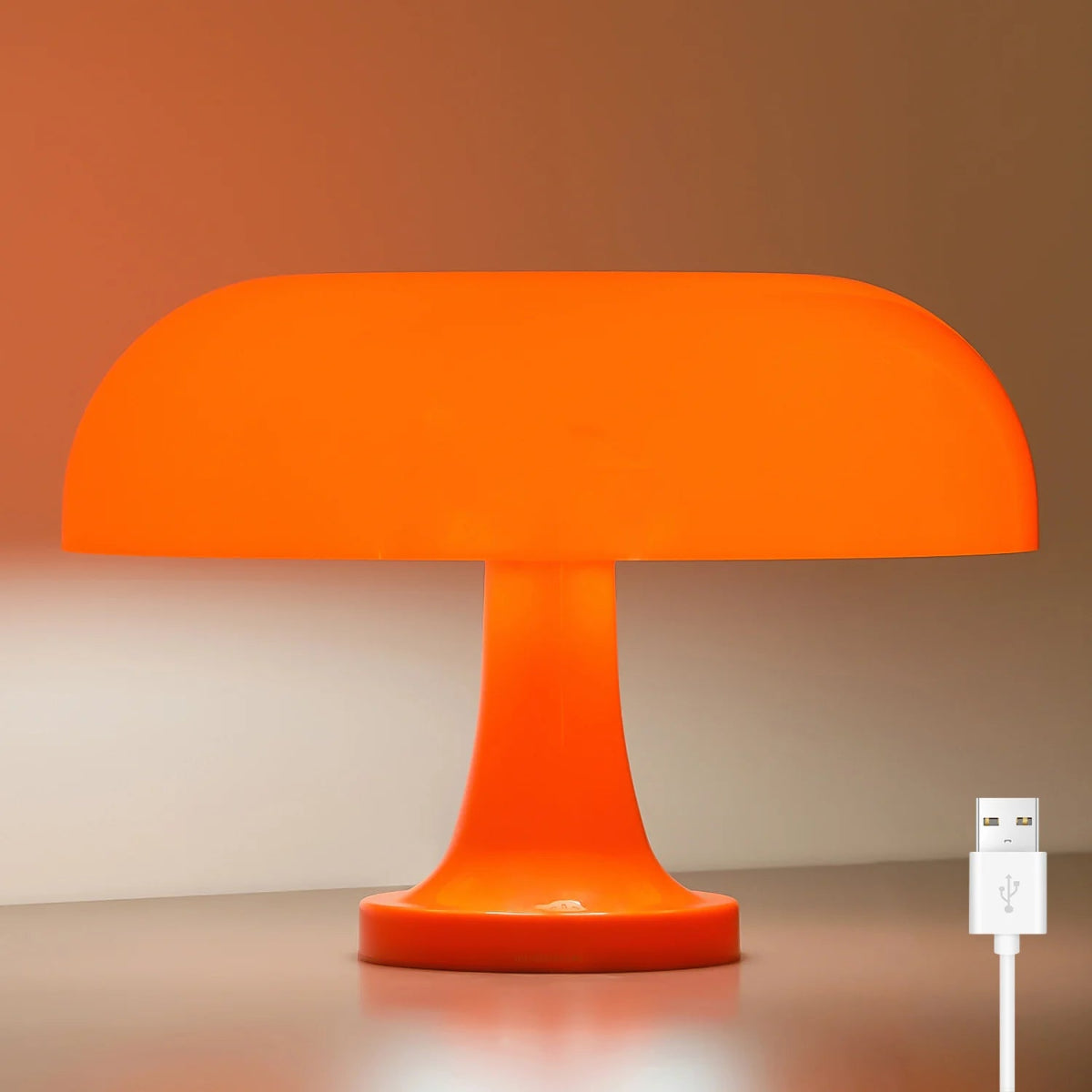 Modern Mushroom Table Lamp – Bauhaus Style Bedside Lamp with Adjustable Warm Lighting - Circadian Dream