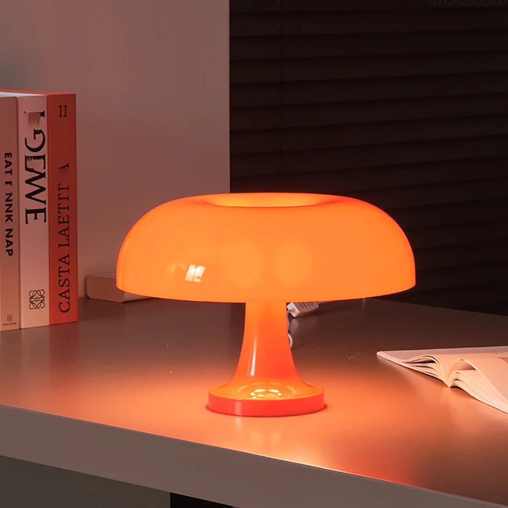 Modern Mushroom Table Lamp – Bauhaus Style Bedside Lamp with Adjustable Warm Lighting - Circadian Dream