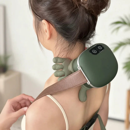 Wearable Neck & Shoulder Massager with Heat – Cordless Kneading Comfort Design